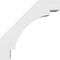 Ekena Millwork 5 1/2-in. W x 22-in. D x 22-in. H Merced Architectural Grade PVC Knee Brace BRCP055X22X22MRC - alternate 4